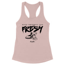 Load image into Gallery viewer, Never Compromise Your Fresh | Black Print | Women's
