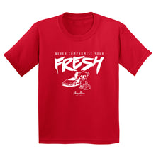 Load image into Gallery viewer, Never Compromise Your Fresh | White Print | Kids
